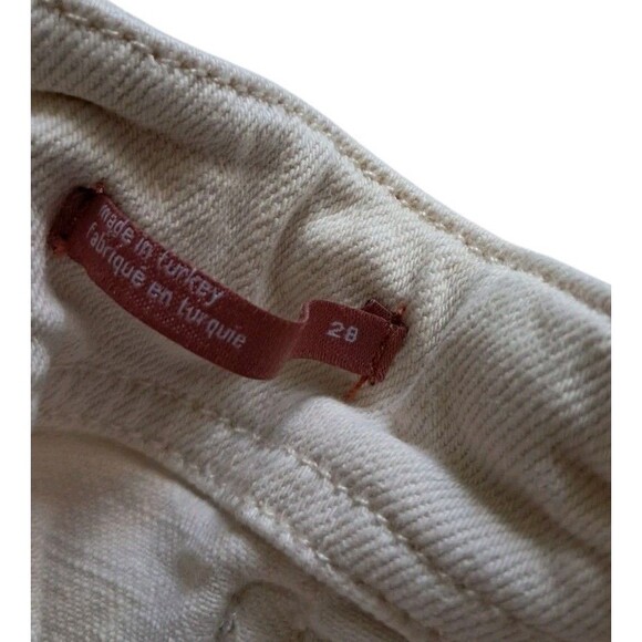 Pilcro The Kit High Rise Cream Wide Leg Jeans Anthropologie - Picture 2 of 14